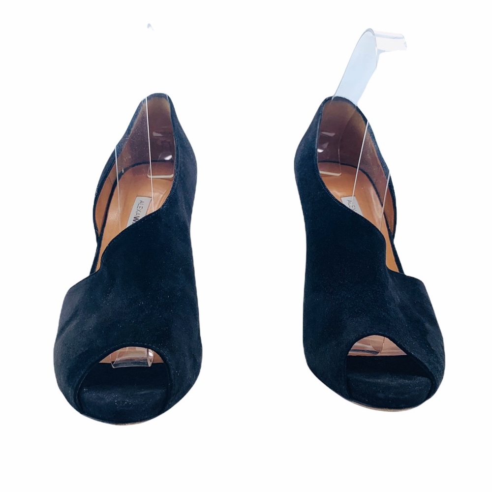 Alexa Wagner D’orsay Suede Black Stiletto Heels 9 - Picture 10 of 15